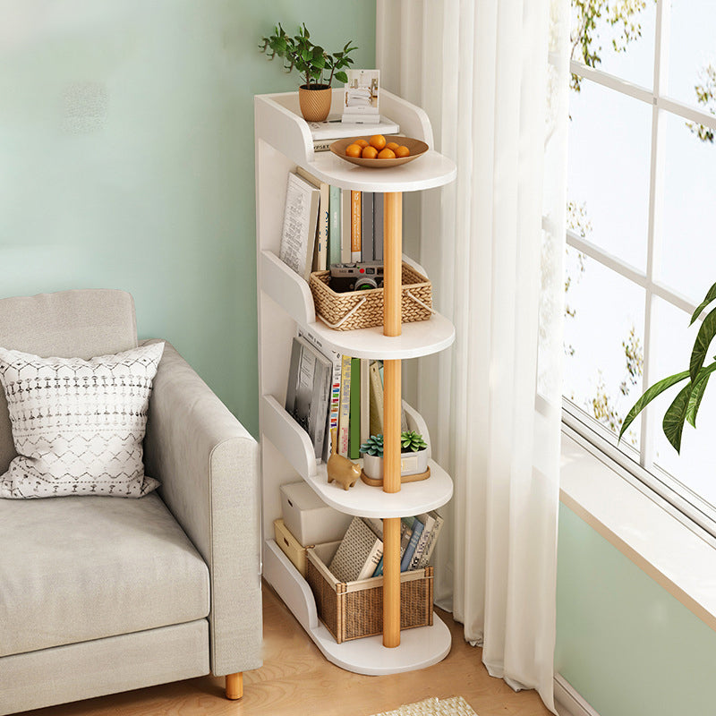 Engineered Wood Bookcase Standard Contemporary Bookshelf with Shelves