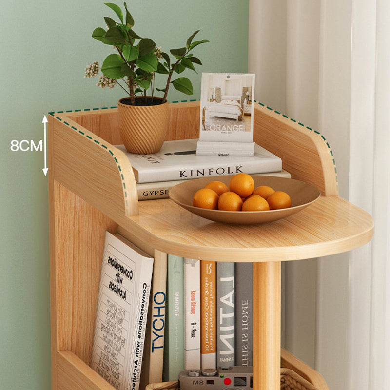 Engineered Wood Bookcase Standard Contemporary Bookshelf with Shelves