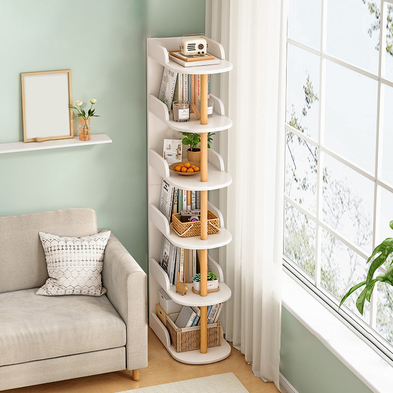 Engineered Wood Bookcase Standard Contemporary Bookshelf with Shelves