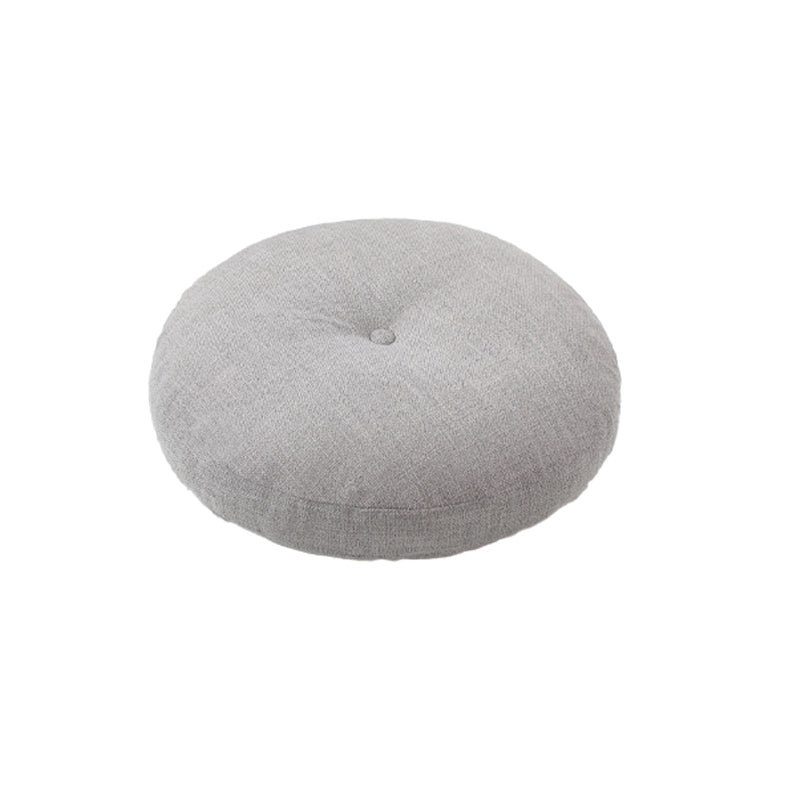 Modern Pouf Ottoman Cotton Upholstered Tufted Tear Resistant Round Ottoman