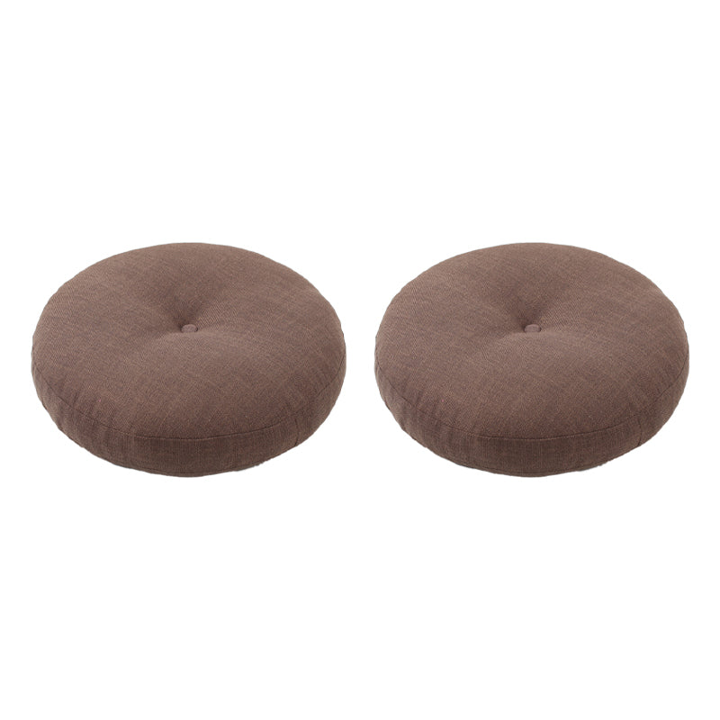 Modern Pouf Ottoman Cotton Upholstered Tufted Tear Resistant Round Ottoman