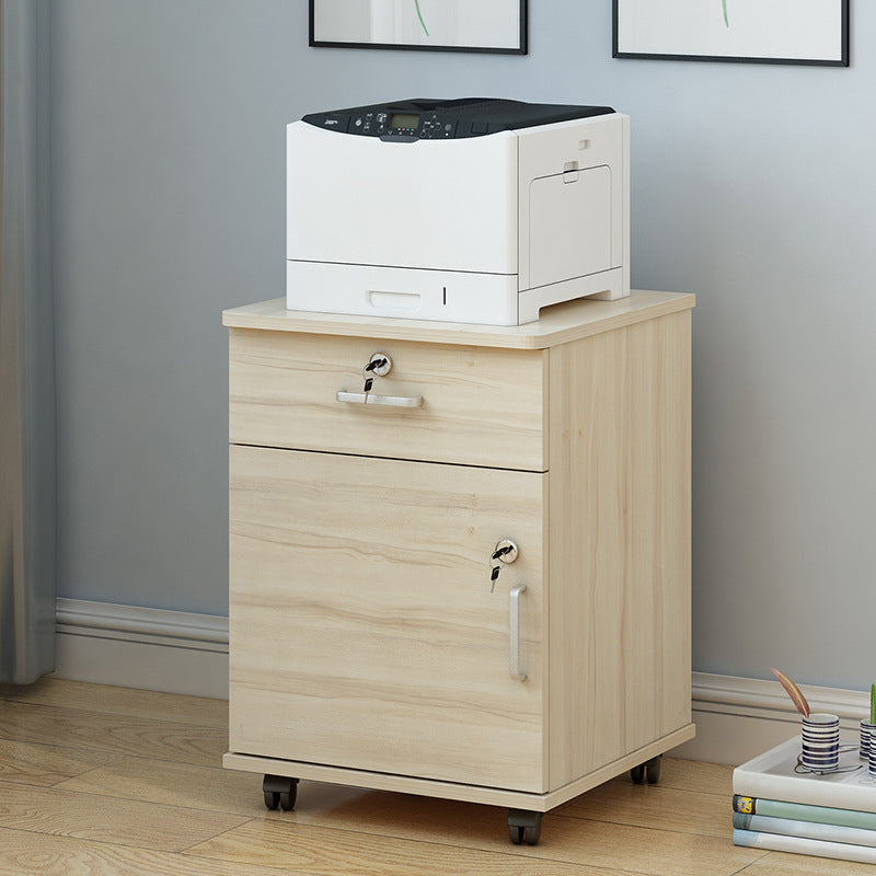 Modern Cabinet Wood Locking Drawers Filing Cabinet with Wheels for Office