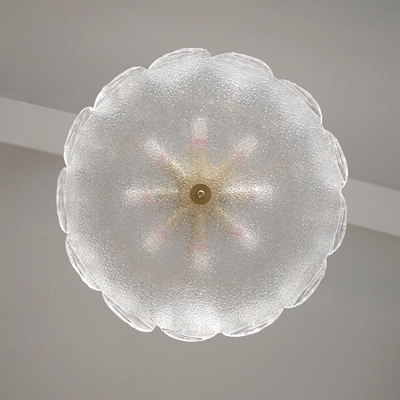 Nordic Ceiling Lamp Simple Glass Shade Flush Mount Light Fixture