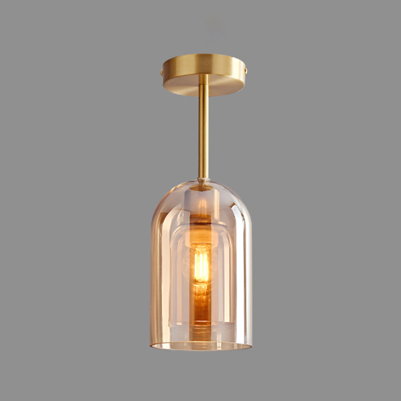 Nordic Style 1-Light Ceiling Lamp Geometry Shape Ceiling Light for Living Room