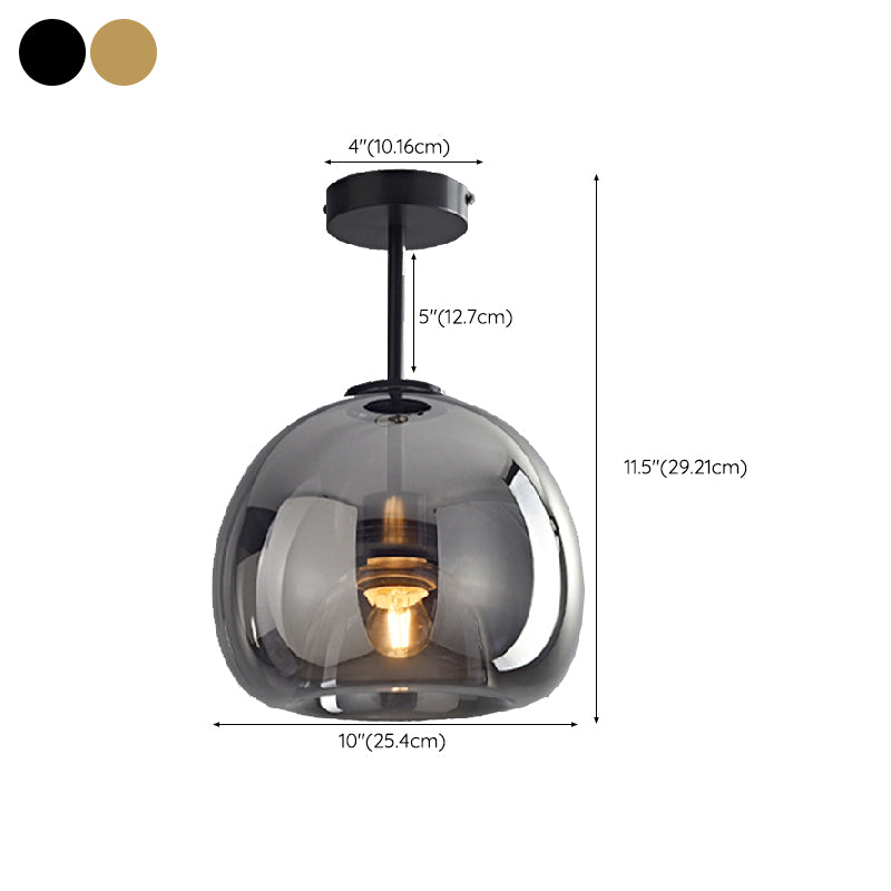 Nordic Style 1-Light Ceiling Lamp Geometry Shape Ceiling Light for Living Room