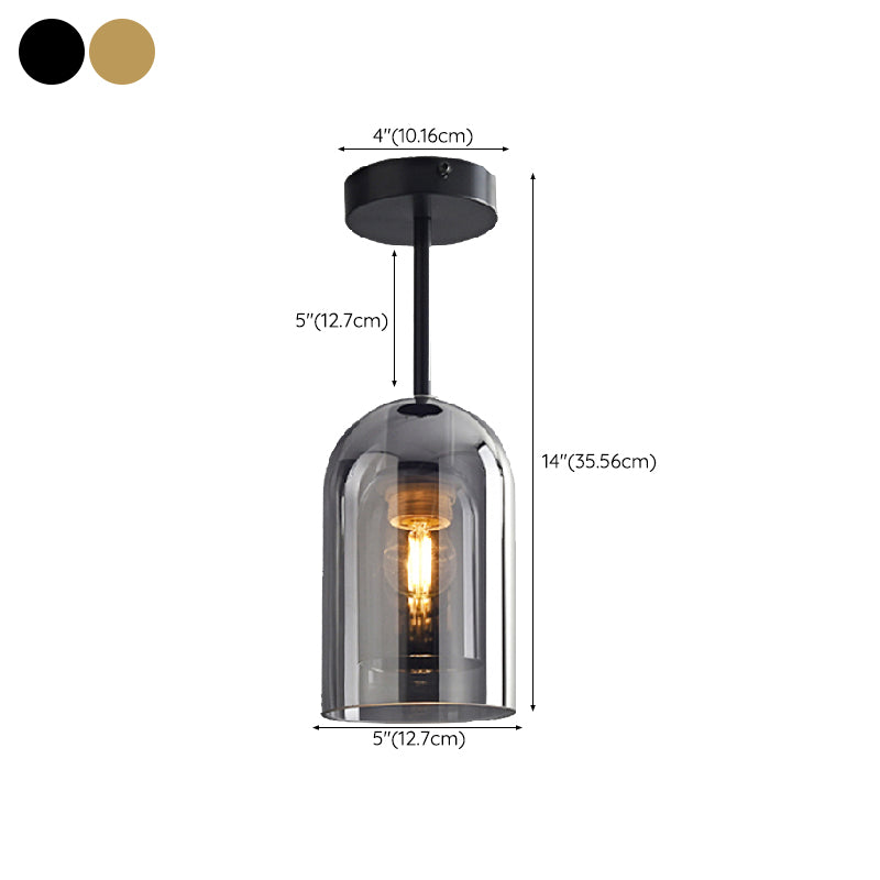 Nordic Style 1-Light Ceiling Lamp Geometry Shape Ceiling Light for Living Room