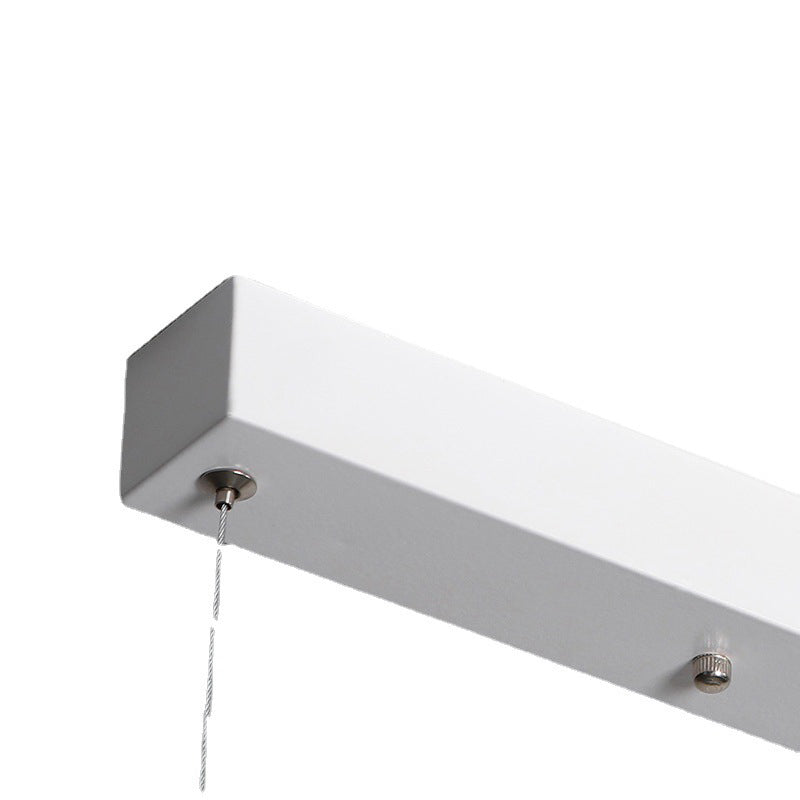 Strip Shape Island Light Modern LED Island Hanging Lamp with Acrylic Shade for Dining Room