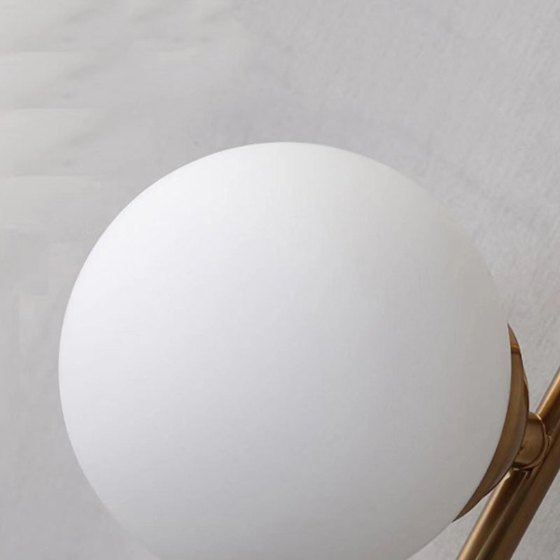 Modern Style Ellipse Shape Wall Light Glass Sconces in Gold for Bedroom