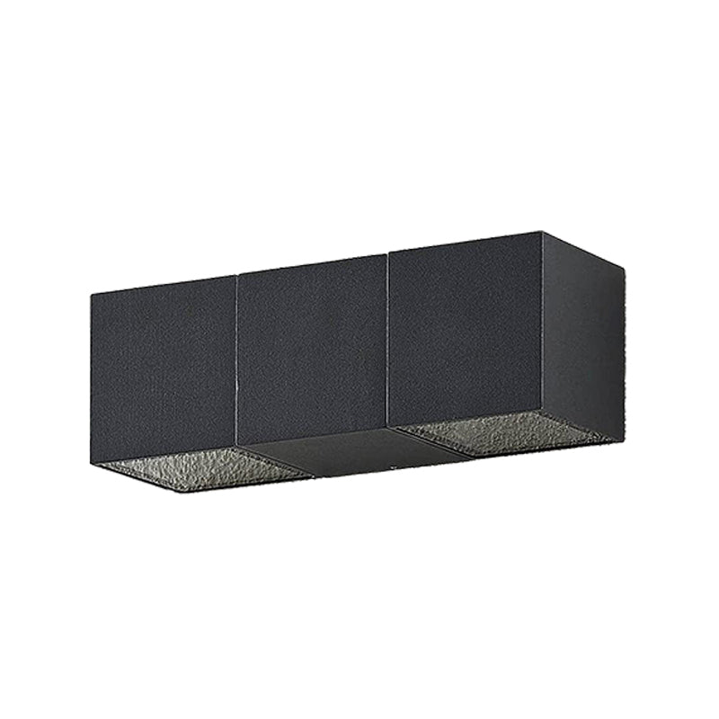 Rectangular Shape Wall Lamp Modern Style Metal 4 Lights Wall Light in White/Black