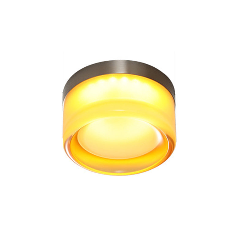 Cylinder Shape Wall Lamp Modern Style Acrylic 1 Lights Wall Light for Living Room