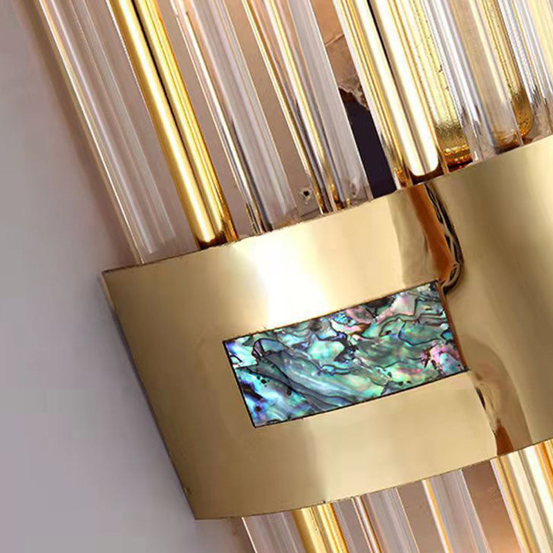 2-Light Geometric Sconce Light Modern Crystal Sconce Light Fixture