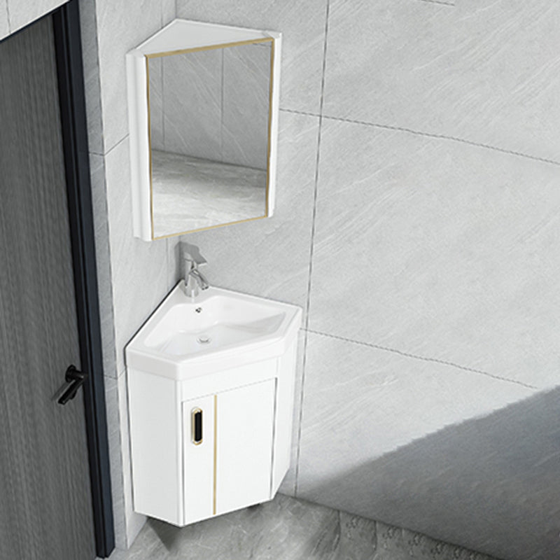 Creative Sink Vanity Wall Mount Triangular Wall Mount Vanity Cabinet