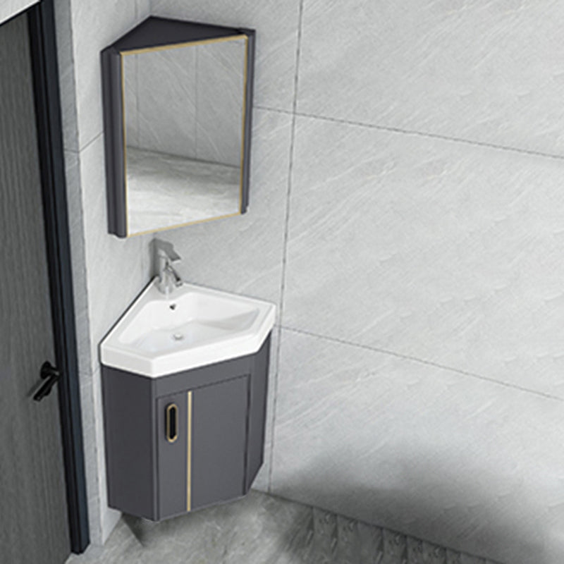Creative Sink Vanity Wall Mount Triangular Wall Mount Vanity Cabinet