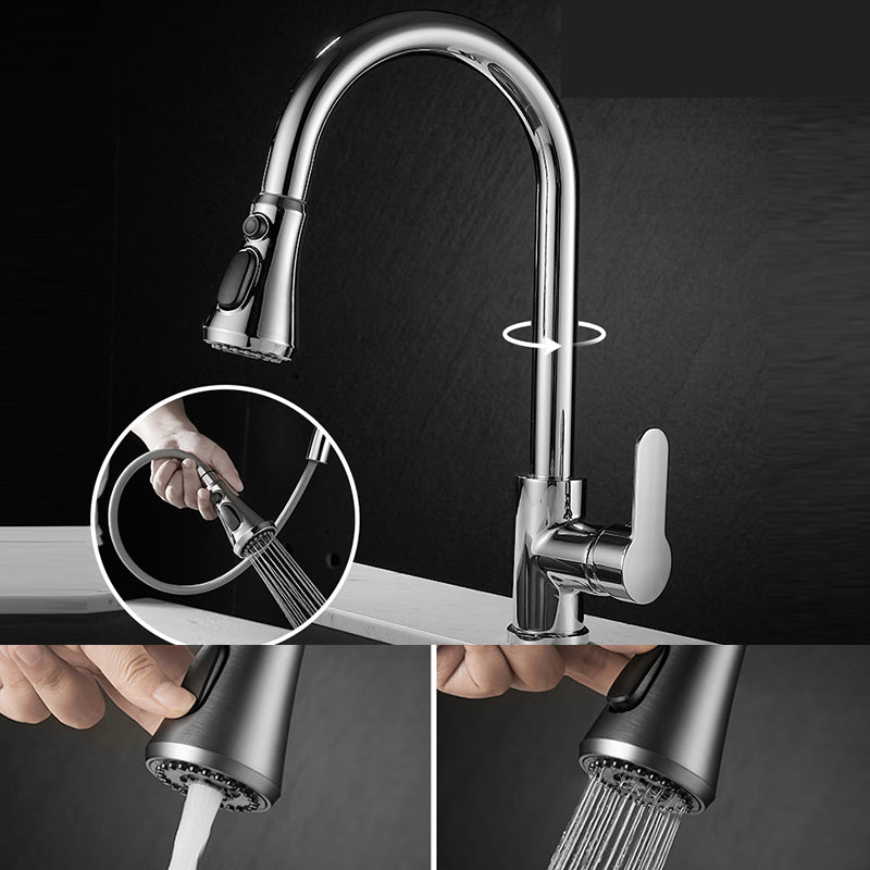 Modern Pull down Kitchen Faucet  Sprayer with Handle and Supply Lines Bar Faucet