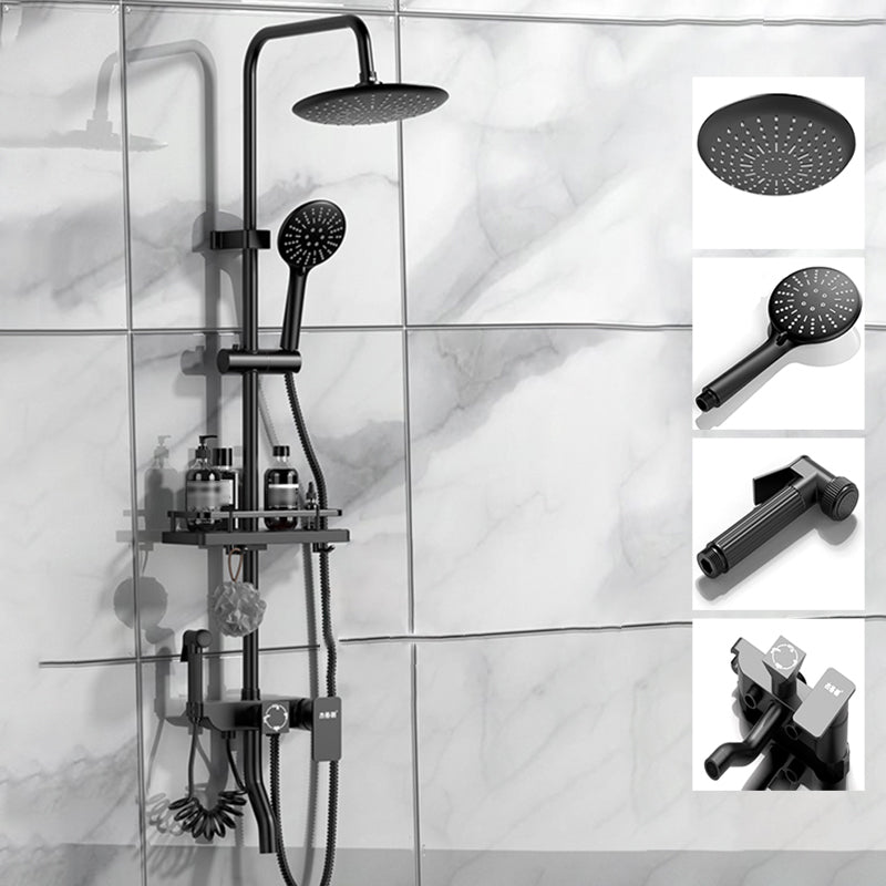Modern Style Shower System Spot Resist Wall Mounted Shower System