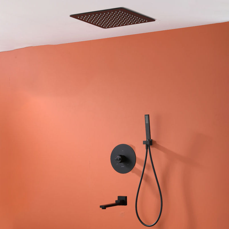 Modern Style Shower System Spot Resist Copper Wall Mounted Shower System