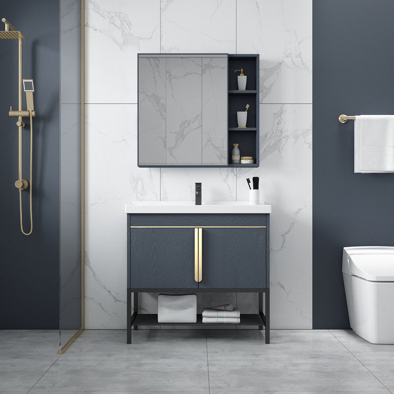 Modern Stainless Steel Bathroom Sink Vanity Faucet Included Vanity Sink