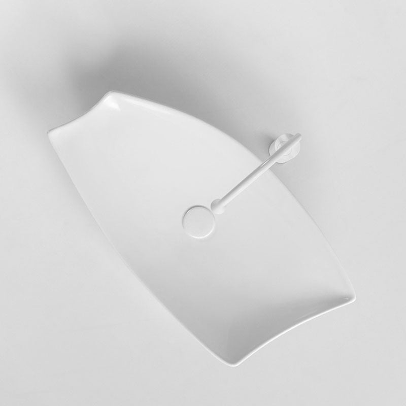 Modern Bathroom Sink Porcelain Specialty Vessel Bathroom Sink with Pop-Up Drain