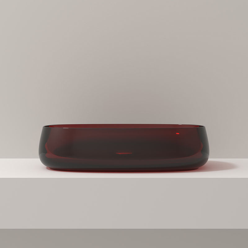 Modern Vessel Bathroom Sink Round with Pop-Up Drain Vessel Sink(Not Included Faucet)