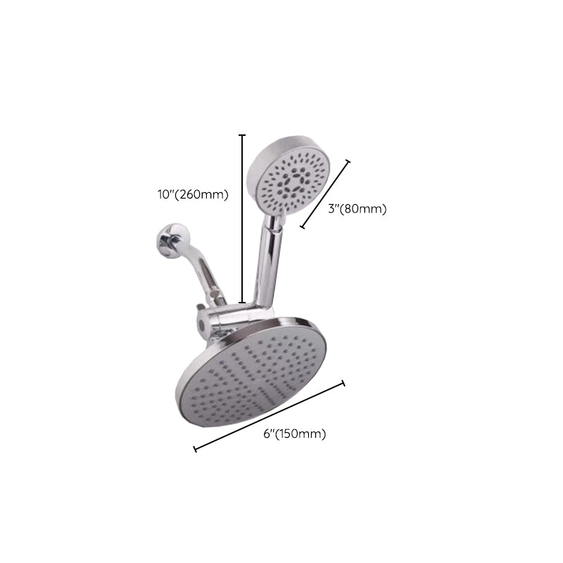 Contemporary Style Shower Head Double Bathroom Shower Heads with Round Shape