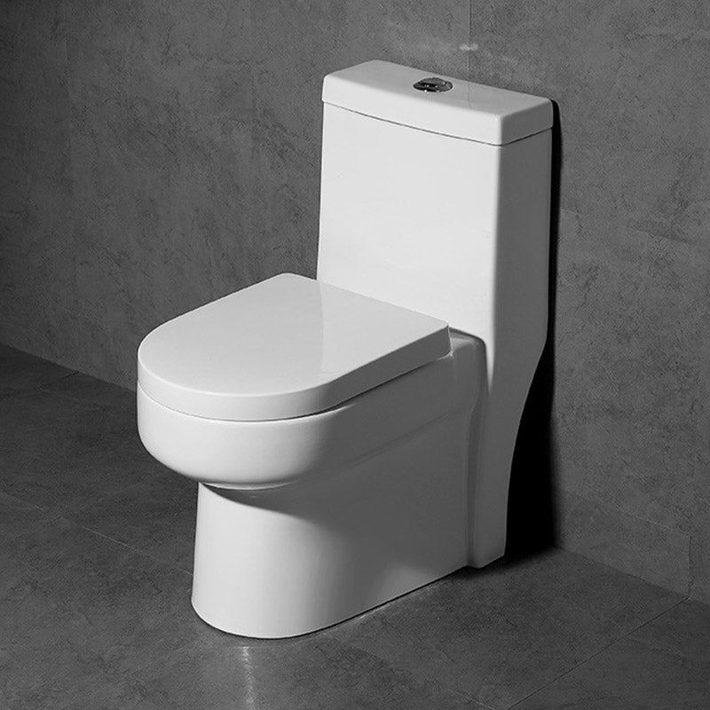 Traditional Cotton White Urine Toilet Siphon Jet Toilet Bowl with Toilet Seat