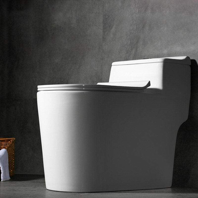 Traditional Cotton White Urine Toilet Siphon Jet Toilet Bowl with Toilet Seat
