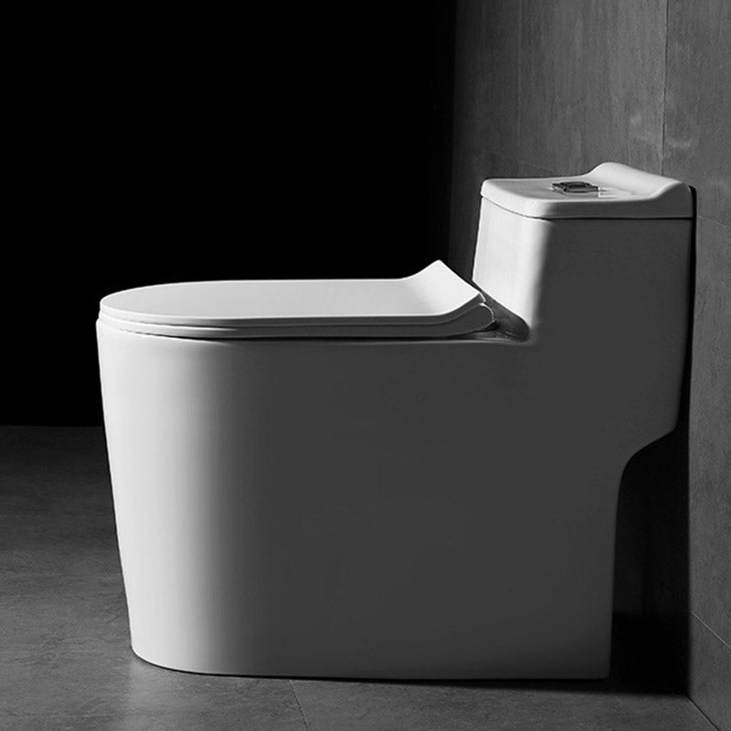 Traditional Cotton White Urine Toilet Siphon Jet Toilet Bowl with Toilet Seat