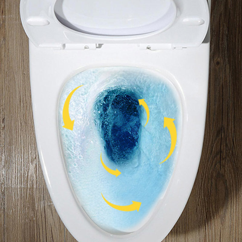 Traditional All-In-One Skirted Toilet Bowl Siphon Jet Toilet with Seat for Bathroom