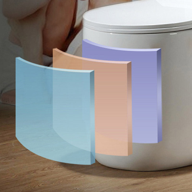 Traditional All-In-One Skirted Toilet Bowl Siphon Jet Toilet with Seat for Bathroom