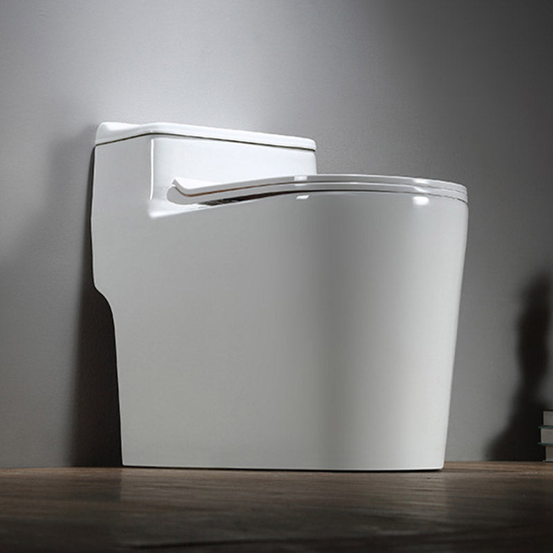 Traditional All-In-One Skirted Toilet Bowl Siphon Jet Toilet with Seat for Bathroom