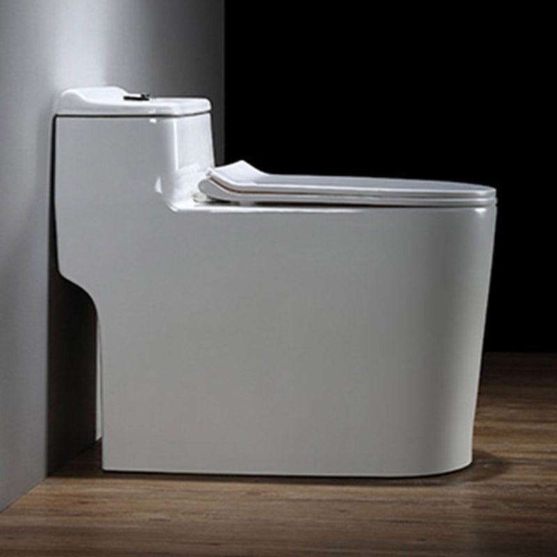Traditional All-In-One Skirted Toilet Bowl Siphon Jet Toilet with Seat for Bathroom