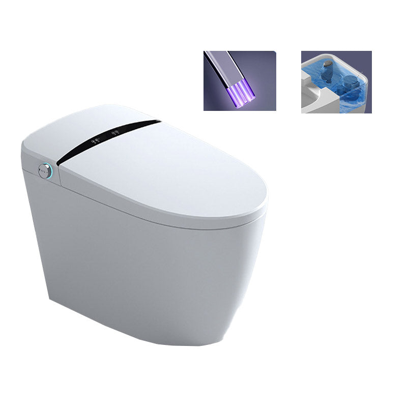 Modern Heated Seat Toilet ABS Floor Mounted Flush Toilet with Seat