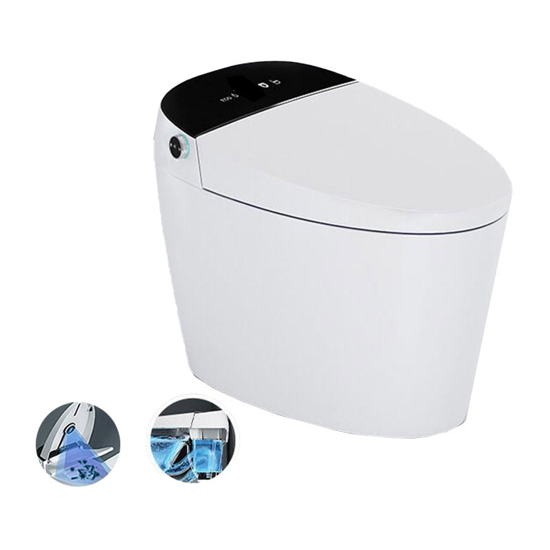 Modern All-In-One Toilet Bowl Siphon Jet Toilet with Seat for Bathroom