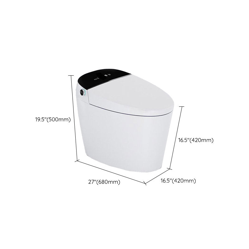 Modern All-In-One Toilet Bowl Siphon Jet Toilet with Seat for Bathroom