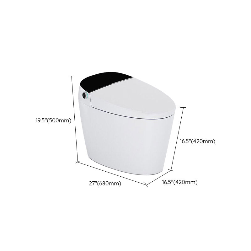 Modern All-In-One Toilet Bowl Siphon Jet Toilet with Seat for Bathroom