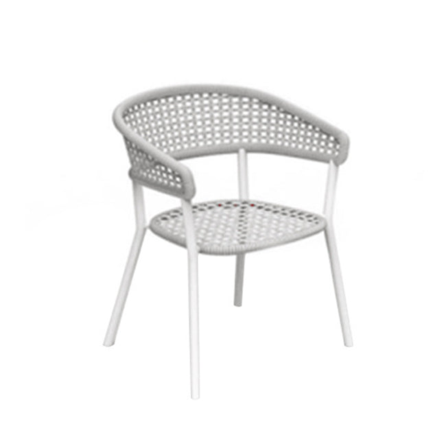 Boho Style 1/3/7 Pieces Dining Stone Set Metal Dining Table Set for Outdoor