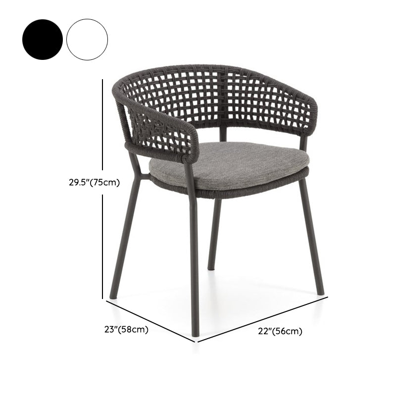 Boho Style 1/3/7 Pieces Dining Stone Set Metal Dining Table Set for Outdoor