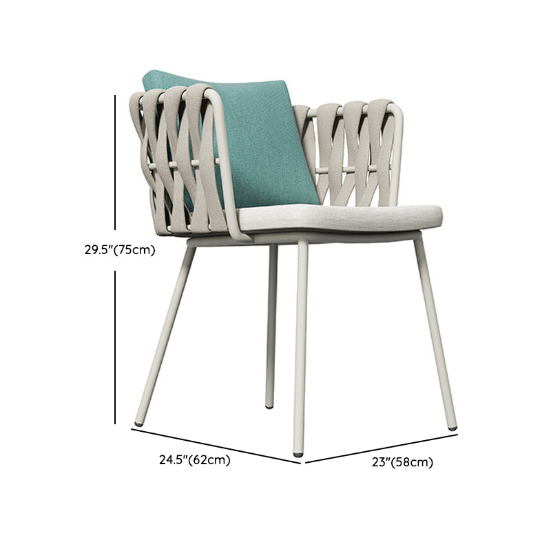 Boho Style 1/5/7/8/9 Pieces Dining Metal Set Stone Dining Table Set for Outdoor