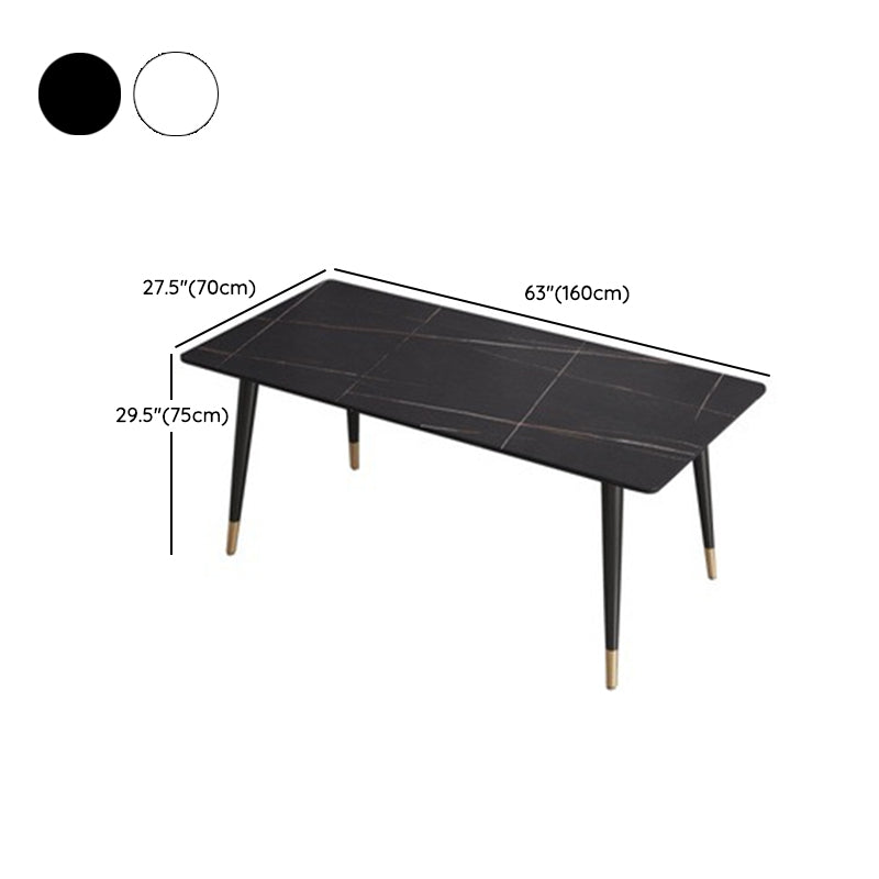 Modern 1/2/5/7 Pieces Dining Set Rectangle Stone Furniture for Home