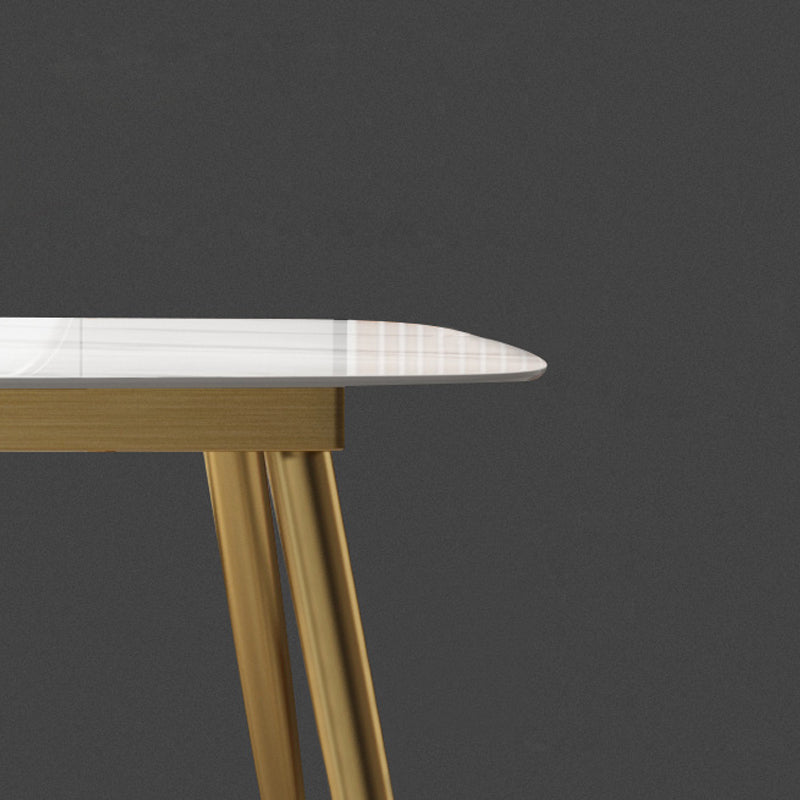 Scandinavian 1/2/5/7 Pieces Furniture Rectangle Stone Dining Table Set for Kitchen