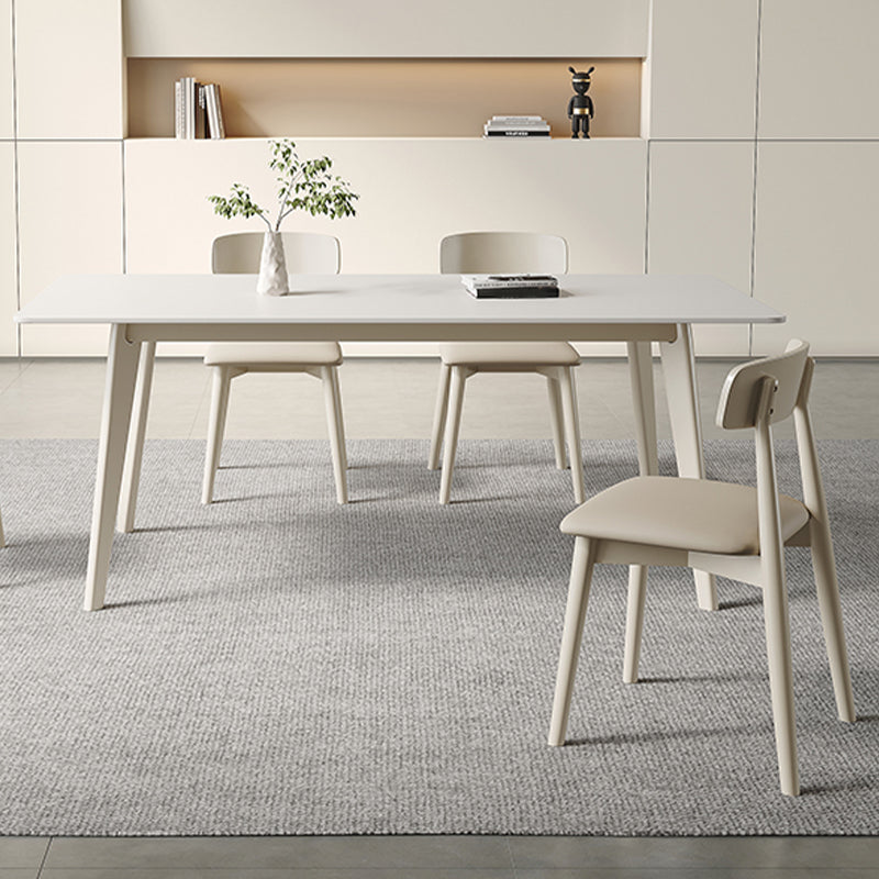 Contemporary 1/2/5/7 Pieces Dining Set Rectangle Stone Dining Table Set for Kitchen