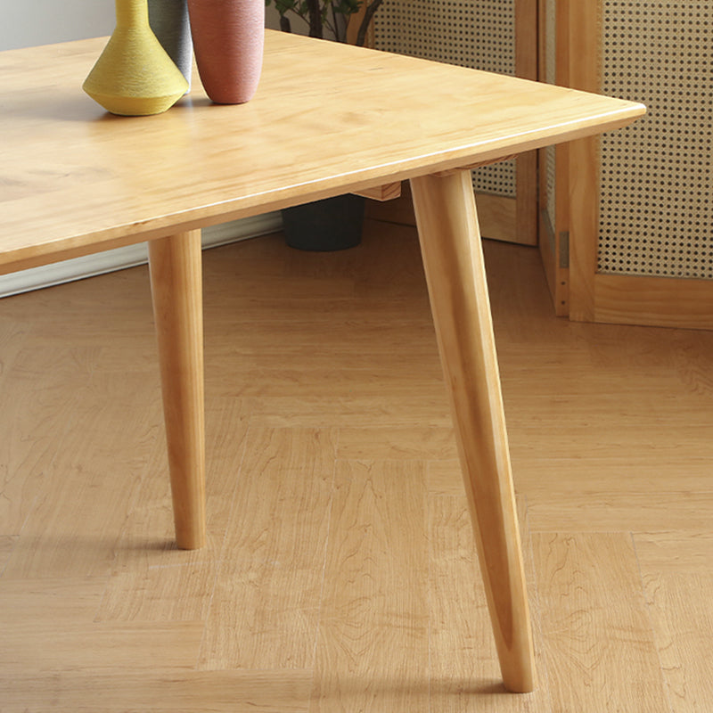 Modern Pine Wood Dining Set 1/2/3/5/7 Pieces Natural Finish Dinette Set