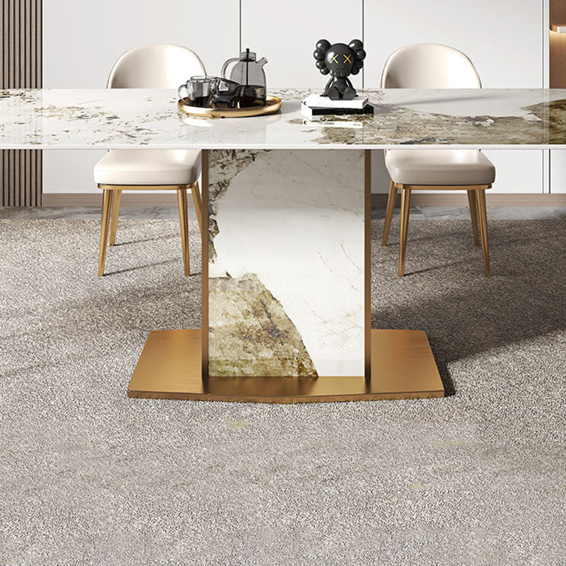 Nordic 1/2/4/5/7/9 Pieces Furniture Rectangle Stone Dining Table Set for Kitchen