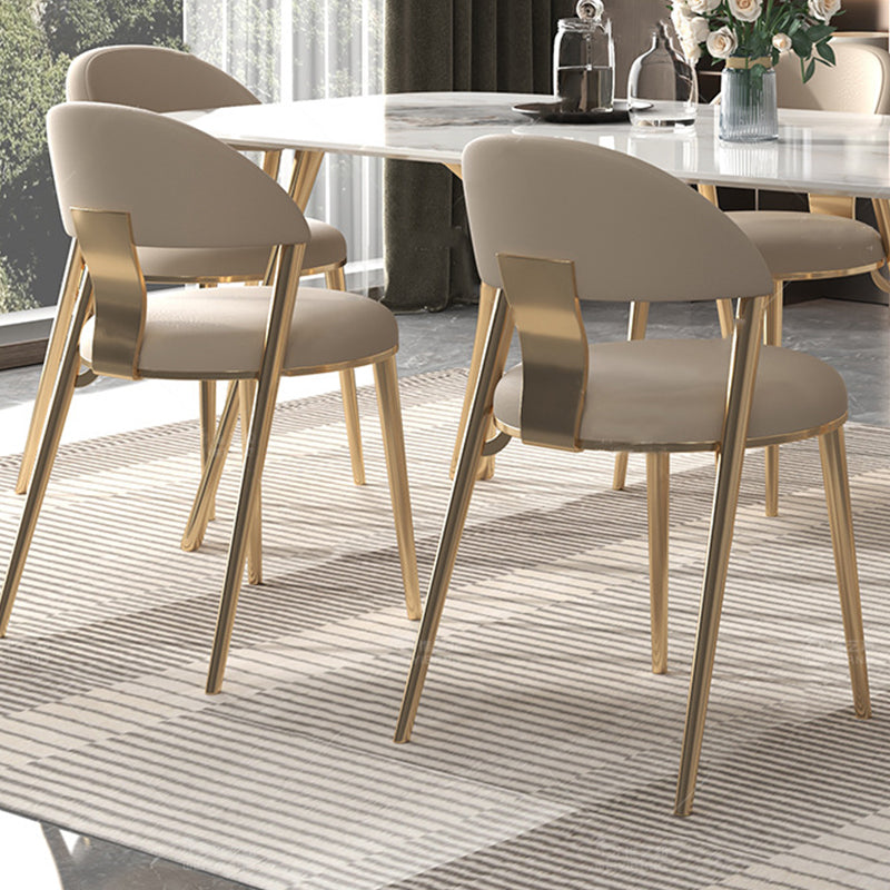 Contemporary 1/4/5/7 Pieces Furniture Stone Rectangle Dining Table Set in White