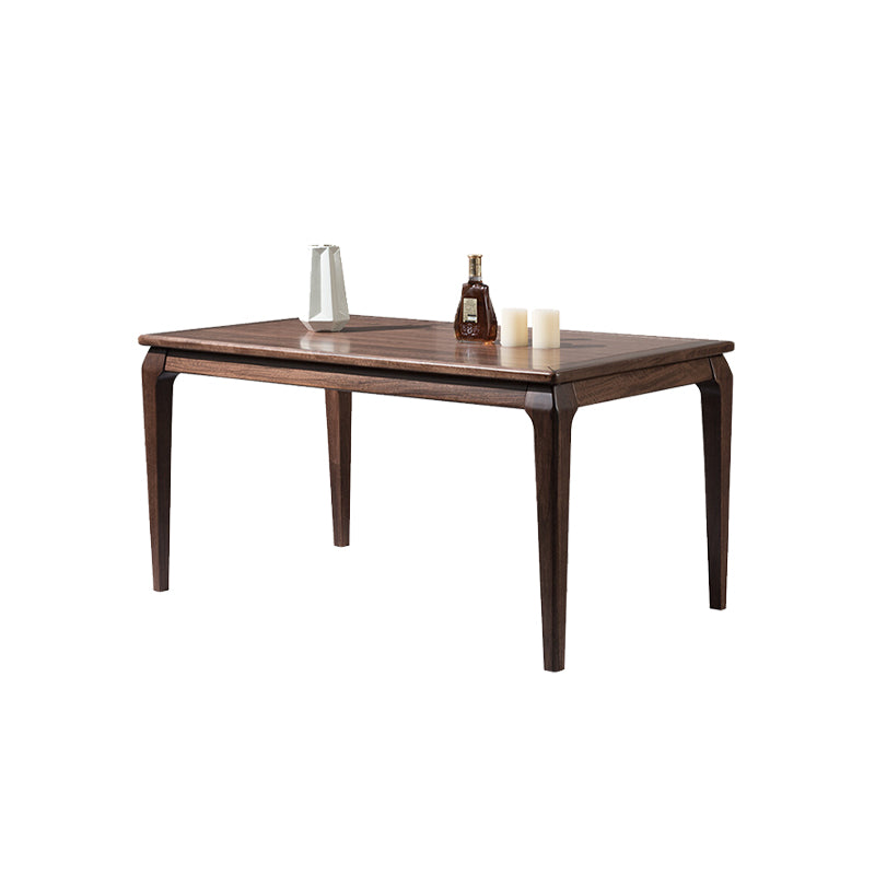 Traditional 1/2/7 Pieces Furniture Solid Wood Rectangle Dining Table Set in Brown