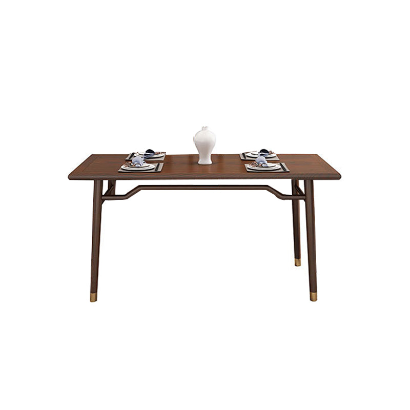 Traditional 1/2/5/7 Pieces Furniture Solid Wood Rectangle Dining Table Set in Brown