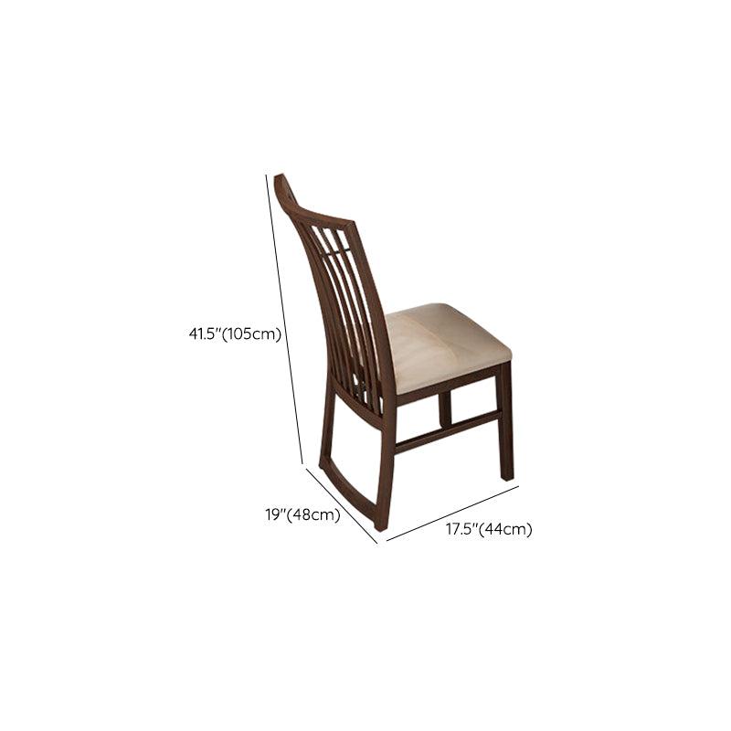 Traditional 1/2/5/7 Pieces Furniture Solid Wood Rectangle Dining Table Set in Brown