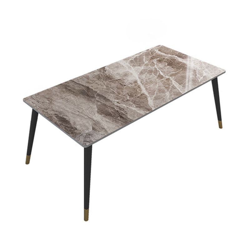 Minimalist 1/2/5/7 Pieces Furniture Stone Rectangle Dining Table Set for Home