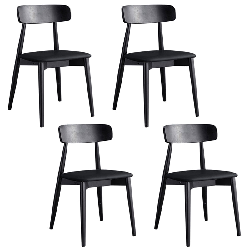 Black Modern Stone Top Dining Table Set 1/4/5/7 Pieces Dining Set with Wooden Chairs