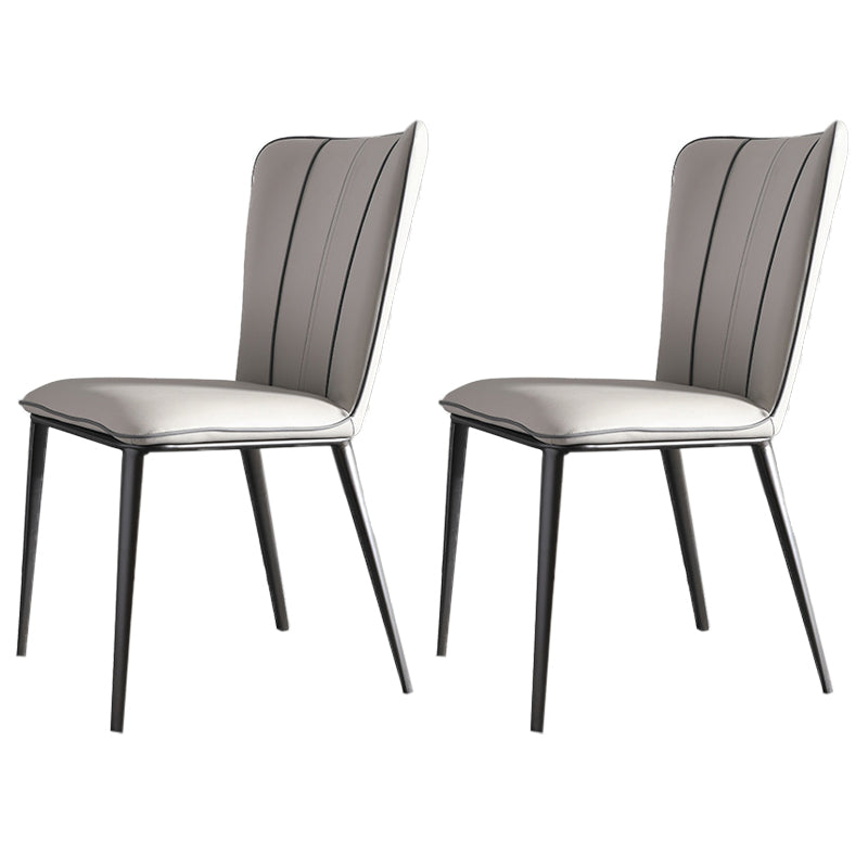 Minimalist 1/2/4/7 Pieces Furniture Stone Rectangle Dining Table Set in Gray